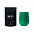 Набор Cofer Tube CO12 black, зеленый с логотипом  заказать по выгодной цене в кибермаркете AvroraStore