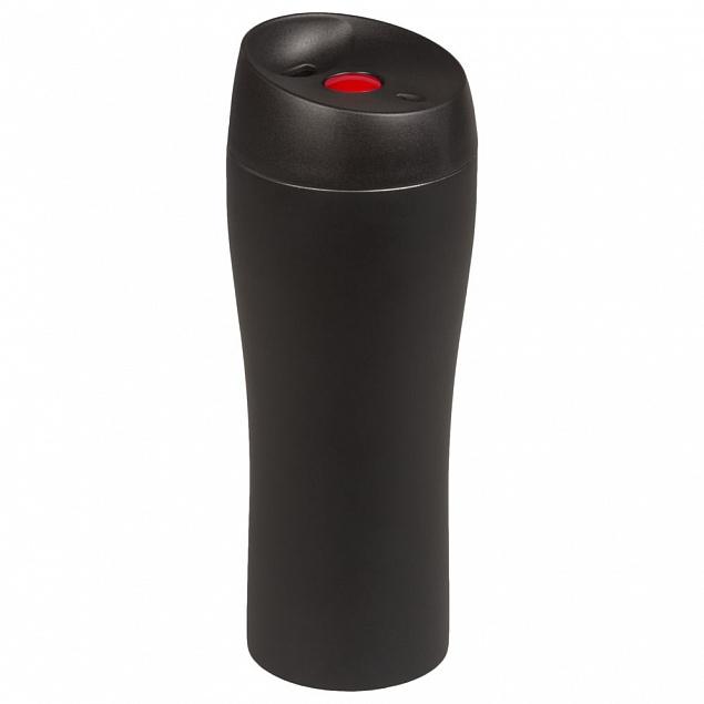 Термостакан Solingen, вакуумный, герметичный, черный с логотипом  заказать по выгодной цене в кибермаркете AvroraStore