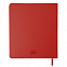 Бизнес-блокнот "Cubi", 150*180 мм, красный, кремовый форзац, мягкая обложка, в линейку с логотипом  заказать по выгодной цене в кибермаркете AvroraStore