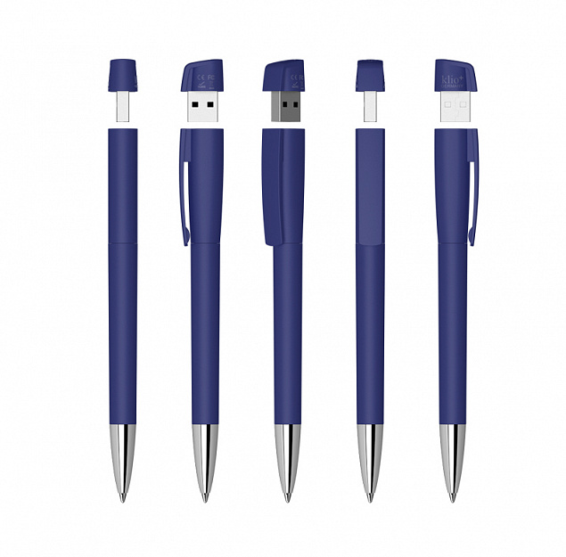 Ручка с флеш-картой USB 16GB «TURNUSsofttouch M» с логотипом  заказать по выгодной цене в кибермаркете AvroraStore