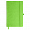 Бизнес-блокнот "Justy", 130*210 мм, светло-зеленый, твердая обложка,  резинка 7 мм, блок-линейка с логотипом  заказать по выгодной цене в кибермаркете AvroraStore