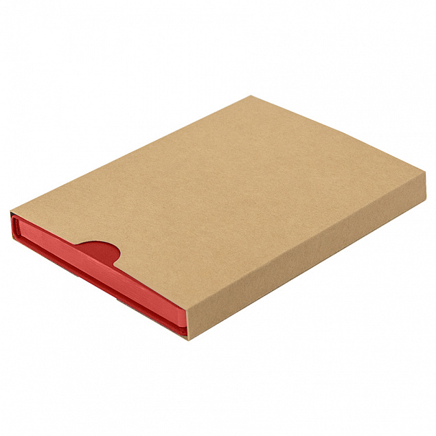 Ежедневник недатированный Pulpy, А5,  красный, кремовый блок, красный срез с логотипом  заказать по выгодной цене в кибермаркете AvroraStore