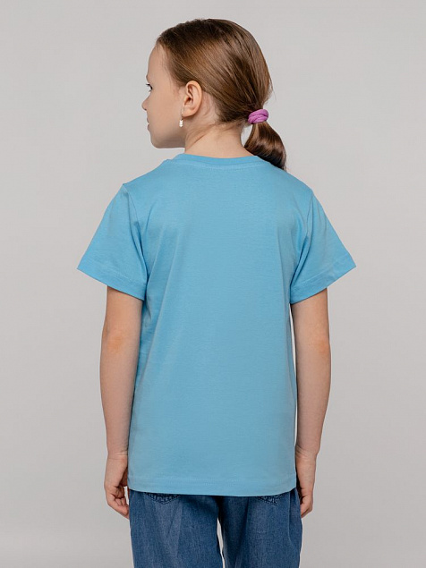 Футболка детская T-Bolka Kids, голубая с логотипом  заказать по выгодной цене в кибермаркете AvroraStore