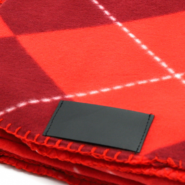 Плед Aberdeen, красный с логотипом  заказать по выгодной цене в кибермаркете AvroraStore
