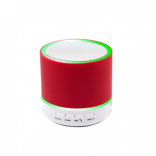 Беспроводная Bluetooth колонка Attilan - Красный PP с логотипом  заказать по выгодной цене в кибермаркете AvroraStore