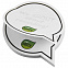 Бумага для заметок Sticky-Mate® из переработанных материалов в форме диалогового пузыря с логотипом  заказать по выгодной цене в кибермаркете AvroraStore