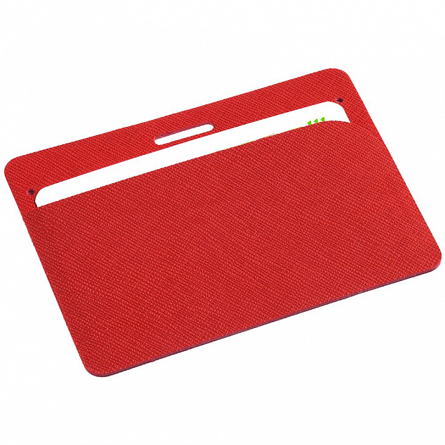 Чехол для карточки Devon, красный с логотипом  заказать по выгодной цене в кибермаркете AvroraStore