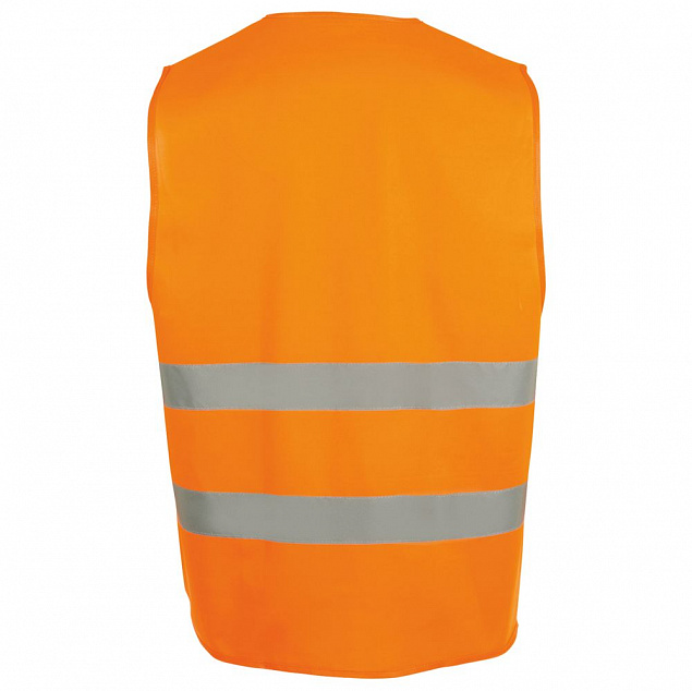 Жилет светоотражающий SECURE PRO, оранжевый неон с логотипом  заказать по выгодной цене в кибермаркете AvroraStore