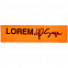 Лейбл тканевый Epsilon, S, оранжевый неон с логотипом  заказать по выгодной цене в кибермаркете AvroraStore
