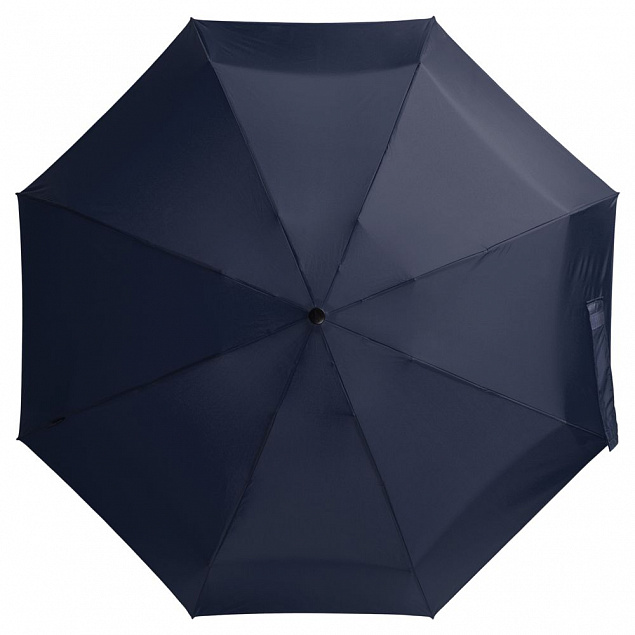 Зонт складной 811 X1 в кейсе, темно-синий с логотипом  заказать по выгодной цене в кибермаркете AvroraStore
