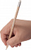 Карандаш простой Hand Friend с ластиком, неокрашенный с логотипом  заказать по выгодной цене в кибермаркете AvroraStore