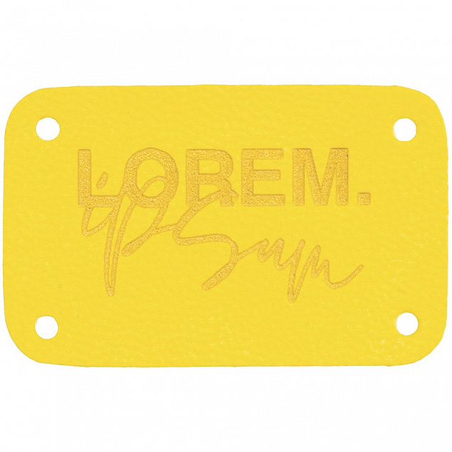 Лейбл Latte, S, желтый с логотипом  заказать по выгодной цене в кибермаркете AvroraStore