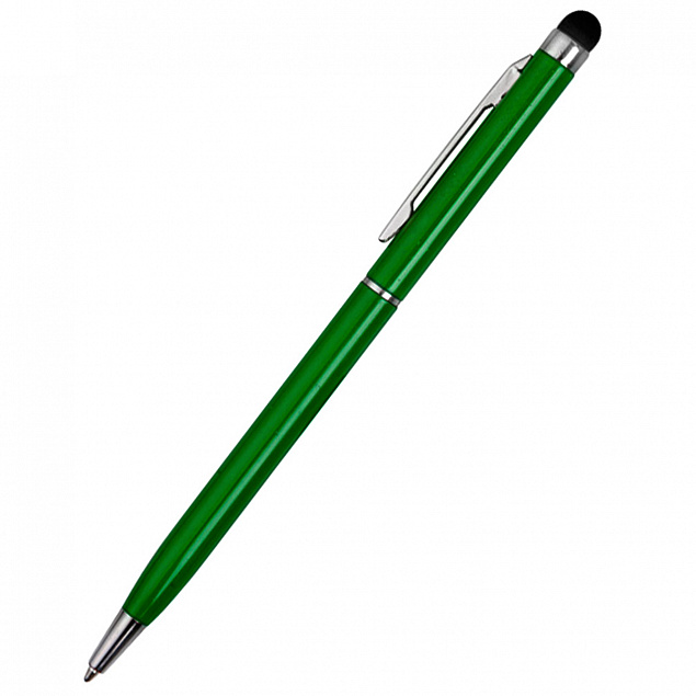 Ручка металлическая Dallas Touch - Зеленый FF с логотипом  заказать по выгодной цене в кибермаркете AvroraStore