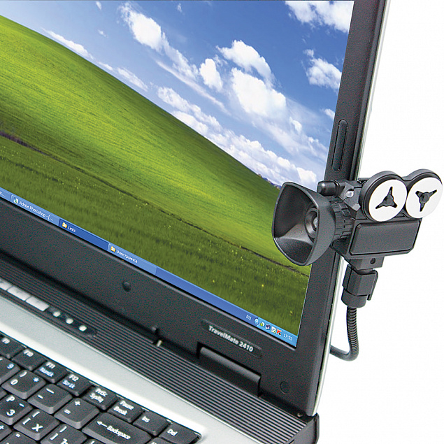 USB-веб-камера "Мотор!" с логотипом  заказать по выгодной цене в кибермаркете AvroraStore
