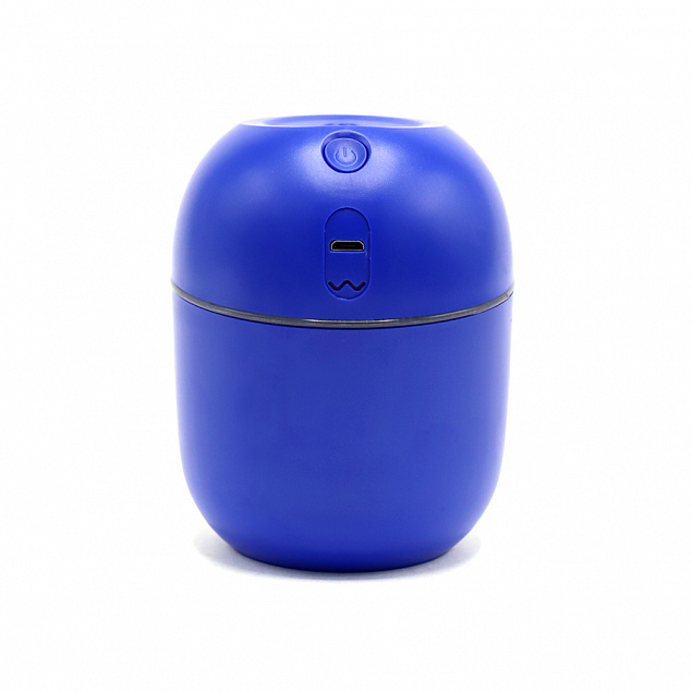 Светодиодный USB увлажнитель Egg - Синий HH с логотипом  заказать по выгодной цене в кибермаркете AvroraStore
