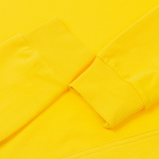 Толстовка с капюшоном Unit Kirenga, желтая с логотипом  заказать по выгодной цене в кибермаркете AvroraStore