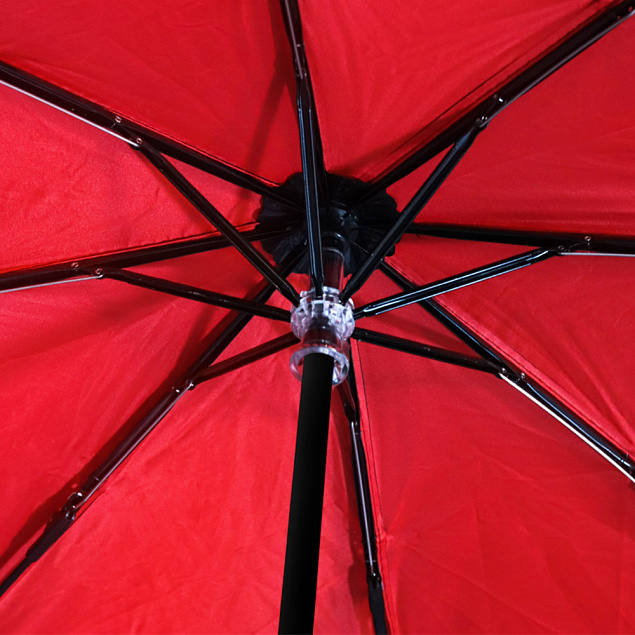 Зонт Glamour - Красный PP с логотипом  заказать по выгодной цене в кибермаркете AvroraStore