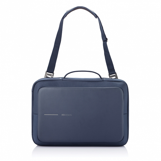 Сумка-рюкзак Bobby Bizz с защитой от карманников, синий с логотипом  заказать по выгодной цене в кибермаркете AvroraStore