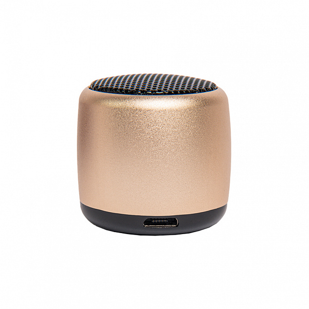 Портативная mini Bluetooth-колонка Sound Burger "Loto" золото с логотипом  заказать по выгодной цене в кибермаркете AvroraStore