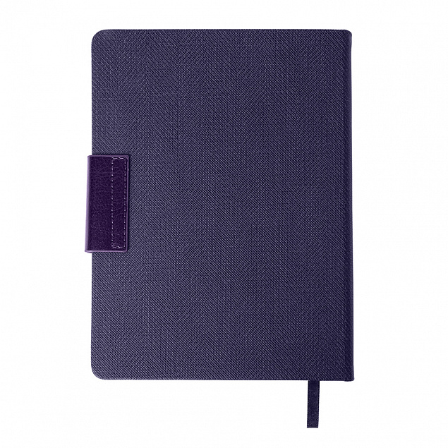 Ежедневник недатированный Mod, А5, фиолетовый, кремовый блок с логотипом  заказать по выгодной цене в кибермаркете AvroraStore