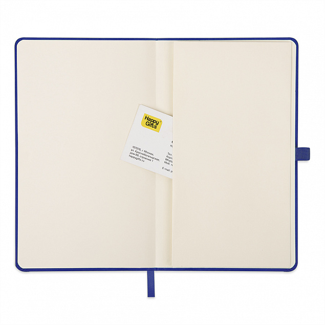 Ежедневник недатированный HAMILTON, A5, темно-синий, кремовый блок с логотипом  заказать по выгодной цене в кибермаркете AvroraStore