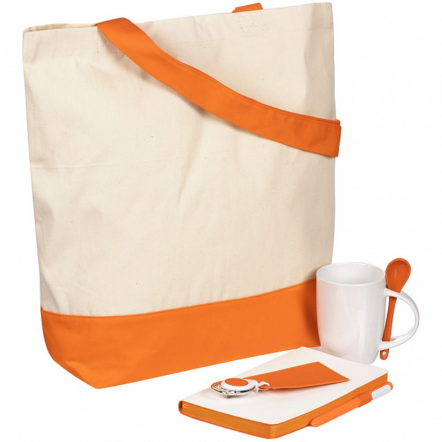 Набор Welcome Pack, оранжевый с логотипом  заказать по выгодной цене в кибермаркете AvroraStore