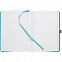 Ежедневник Favor Metal, недатированный, голубой с логотипом  заказать по выгодной цене в кибермаркете AvroraStore