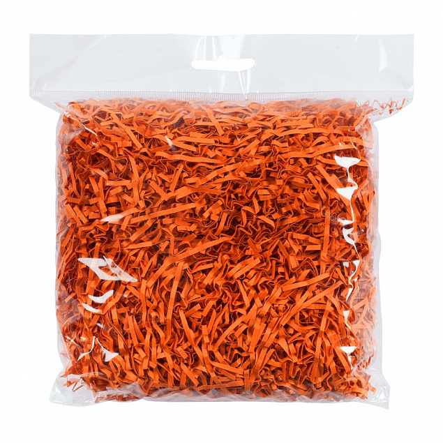 Бумажный наполнитель Chip, оранжевый с логотипом  заказать по выгодной цене в кибермаркете AvroraStore