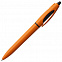 Ручка шариковая S! (Си), оранжевая с логотипом  заказать по выгодной цене в кибермаркете AvroraStore