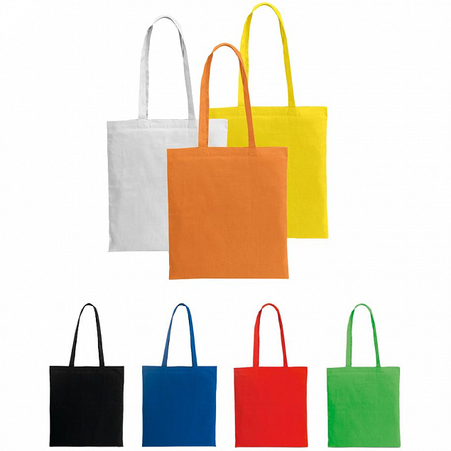 Сумка для покупок Torbica Color, оранжевая с логотипом  заказать по выгодной цене в кибермаркете AvroraStore