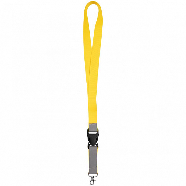 Лента светоотражающая Interlevel, желтая с серым с логотипом  заказать по выгодной цене в кибермаркете AvroraStore