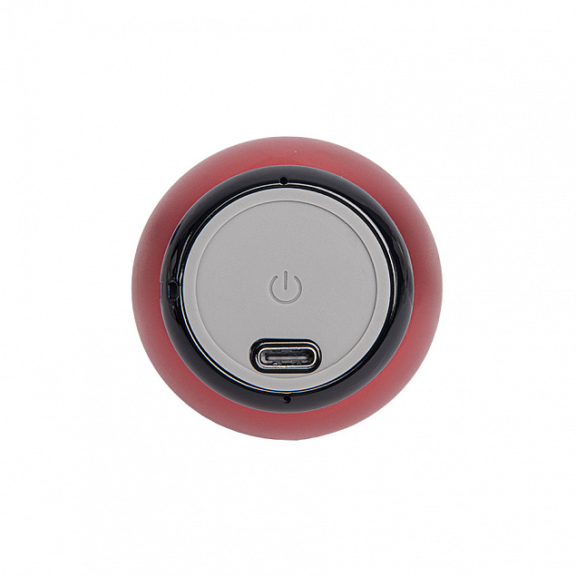 Портативная mini Bluetooth-колонка Sound Burger "Ellipse" красная с логотипом  заказать по выгодной цене в кибермаркете AvroraStore
