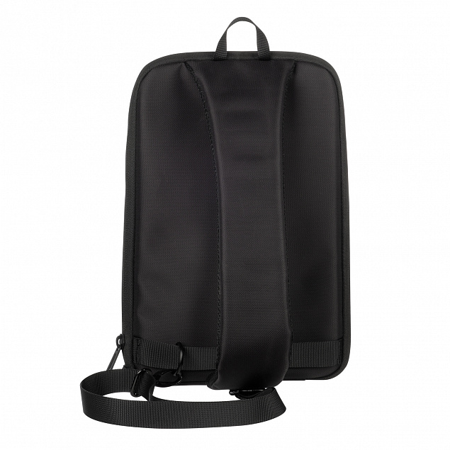 Рюкзак cross body, Sigma, черный/серый с логотипом  заказать по выгодной цене в кибермаркете AvroraStore