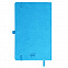 Бизнес-блокнот "Justy", 130*210 мм, светло-голубой, твердая обложка,  резинка 7 мм, блок-линейка с логотипом  заказать по выгодной цене в кибермаркете AvroraStore