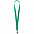 Лента для бейджа Neckband, зеленый с логотипом  заказать по выгодной цене в кибермаркете AvroraStore