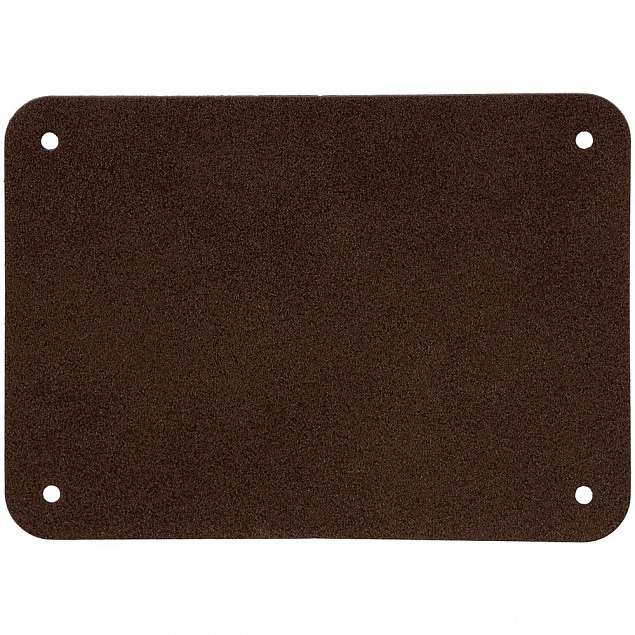 Лейбл Etha Nubuсk, XL, темно-коричневый с логотипом  заказать по выгодной цене в кибермаркете AvroraStore