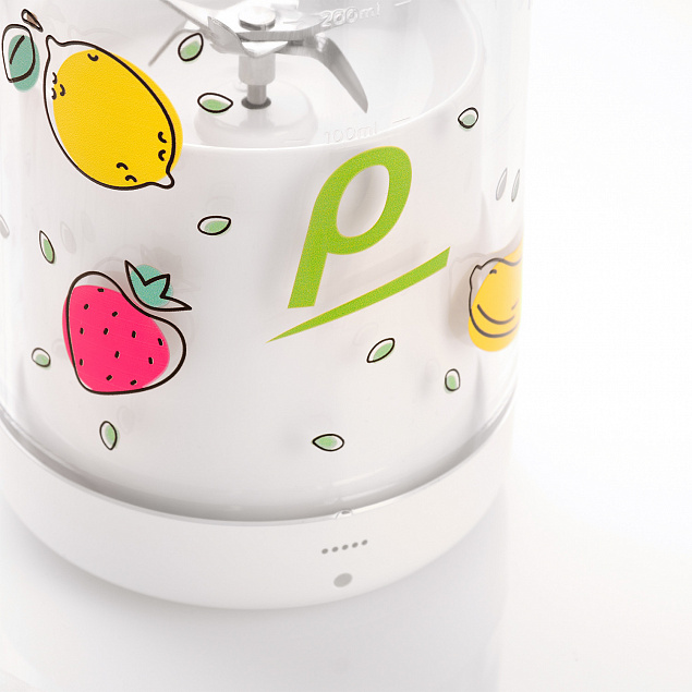 Блендер портативный Frutta, белый с логотипом  заказать по выгодной цене в кибермаркете AvroraStore