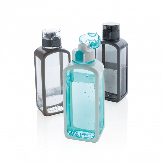 Квадратная вакуумная бутылка для воды, бирюзовый с логотипом  заказать по выгодной цене в кибермаркете AvroraStore