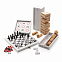 Набор настольных игр 3-в-1 в деревянной коробке FSC® с логотипом  заказать по выгодной цене в кибермаркете AvroraStore