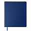 Бизнес-блокнот "Cubi", 150*180 мм, синий, кремовый форзац, мягкая обложка, в линейку с логотипом  заказать по выгодной цене в кибермаркете AvroraStore