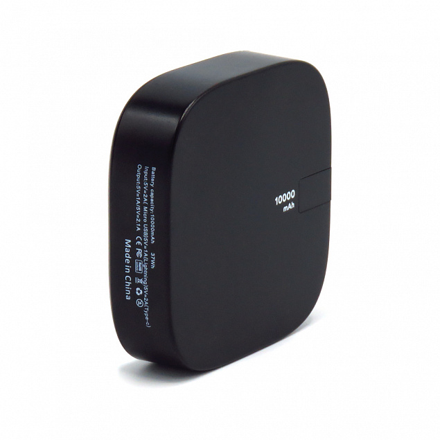 Внешний аккумулятор Revil 10000 mAh - Черный AA с логотипом  заказать по выгодной цене в кибермаркете AvroraStore
