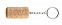 Брелок с пробкой с логотипом  заказать по выгодной цене в кибермаркете AvroraStore