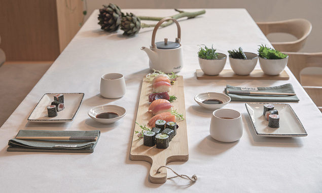 Набор приборов для суши Ukiyo, 8 шт. с логотипом  заказать по выгодной цене в кибермаркете AvroraStore