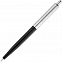 Ручка шариковая Senator Point Metal, черная с логотипом  заказать по выгодной цене в кибермаркете AvroraStore