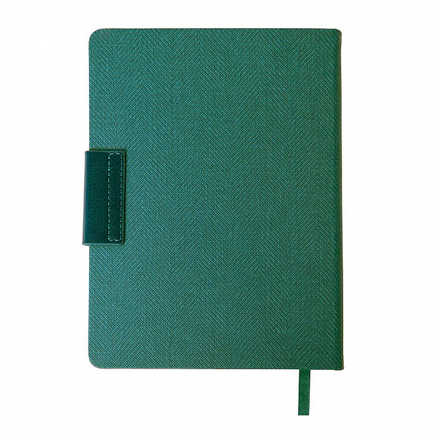 Ежедневник недатированный Mod, А5, зеленый, кремовый блок с логотипом  заказать по выгодной цене в кибермаркете AvroraStore