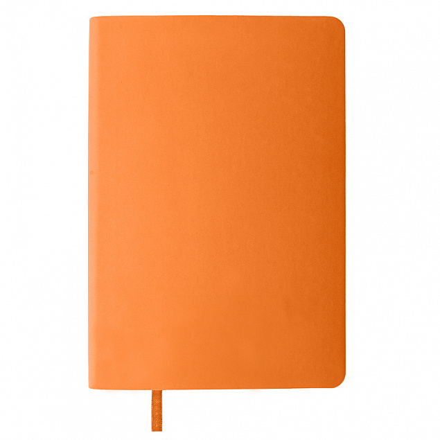 Ежедневник недатированный Pulpy, А5,  оранжевый, кремовый блок, оранжевый срез с логотипом  заказать по выгодной цене в кибермаркете AvroraStore