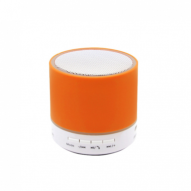 Беспроводная Bluetooth колонка Attilan - Оранжевый OO с логотипом  заказать по выгодной цене в кибермаркете AvroraStore