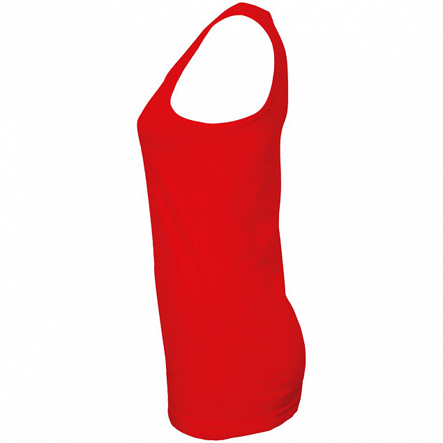 Майка женская JANE 150, красная с логотипом  заказать по выгодной цене в кибермаркете AvroraStore