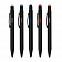 Ручка шариковая Raven (черная с оранжевым) с логотипом  заказать по выгодной цене в кибермаркете AvroraStore