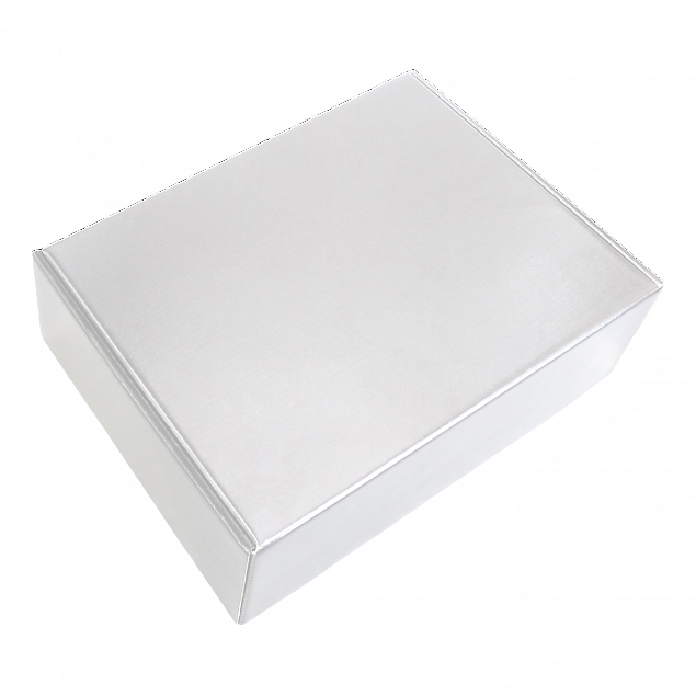 Набор Hot Box Duo CW white (белый с синим) с логотипом  заказать по выгодной цене в кибермаркете AvroraStore